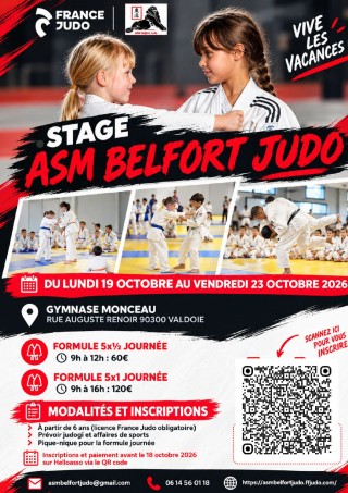 Image de l'actu 'Stage Toussaint - Du 19 au 23 Octobre 2026'